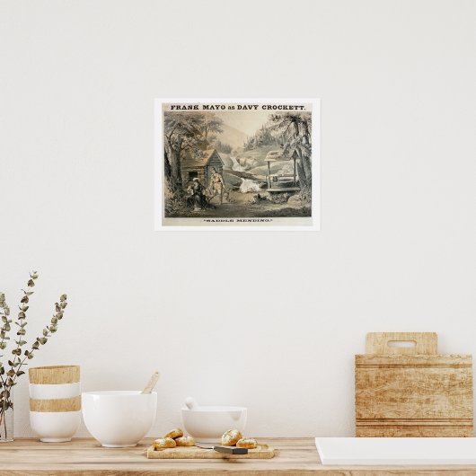 'Saddle Mending', affiche pour 'Davy Crockett' (Cuisine)