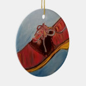 Saddle Shoe Keramisch Ornament (Rechts)