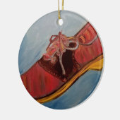 Saddle Shoe Keramisch Ornament (Links)