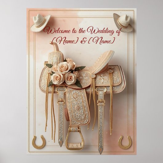 Saddle & Sparkle - Affiches et Signa Mariages occi (Devant)