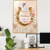 Saddle & Sparkle – Westerne bruiloft Posters & Sig (Thuiskantoor)