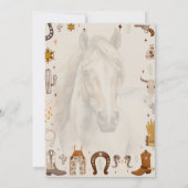 Saddle Up Country Western Verjaardag Kaart (Achterkant)