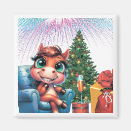 Saddle Up for Magic! Fun Horse Designs for New Yea Magneet