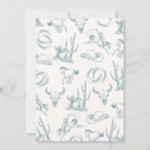 Saddle Up ! Invitation Baby shower Cowboy (Dos)