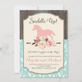 Saddle Up Western Baby Shower Invitations (Devant)
