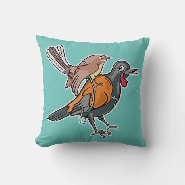 Saddleback en fantail kussen (Voorkant)