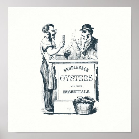 Saddleback Oysters afdrukken Poster (Voorkant)