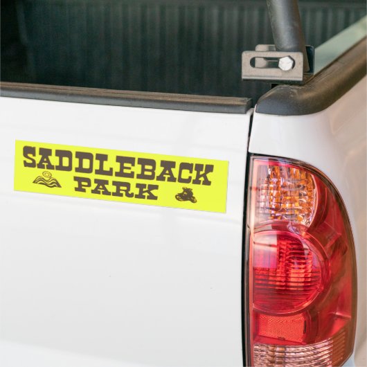 Saddleback Park motorfiets Bumpersticker (Op Truck)