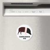 Saddleback Pig Magnet Magneet (Insitu (Vaatwasser))