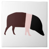 Saddleback Pig Tile Tegeltje (Voorkant)