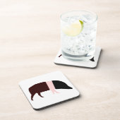 Saddleback-varkenkorkenlegger Drankjes Onderzetter (Rechterzijde)