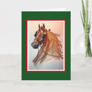 Saddlebred Horse-kerstkaart Feestdagen Kaart