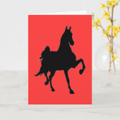 Saddlebred Kaart (Gele Bloem)