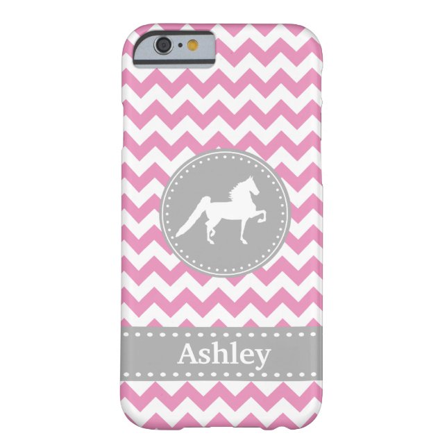  Saddlebred Pink Chevron iPhone 6 hoesje (Achterkant)