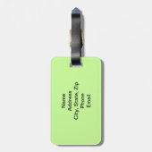 Saddlebred Silhouette Bagagelabel (Achterkant verticaal)