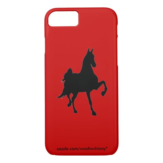 Saddlebred Silhouette Case-Mate iPhone Case (Achterkant)