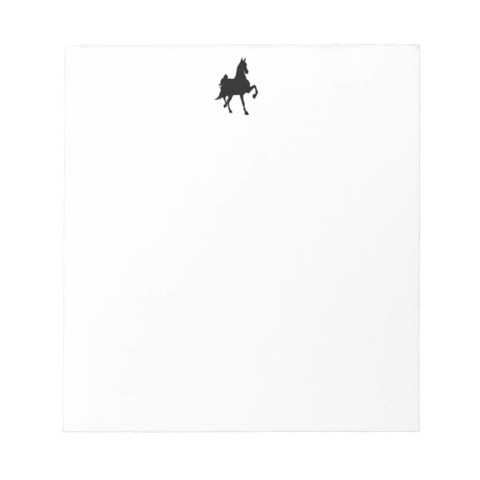 Saddlebred Silhouette Notitieblok (Voorkant)