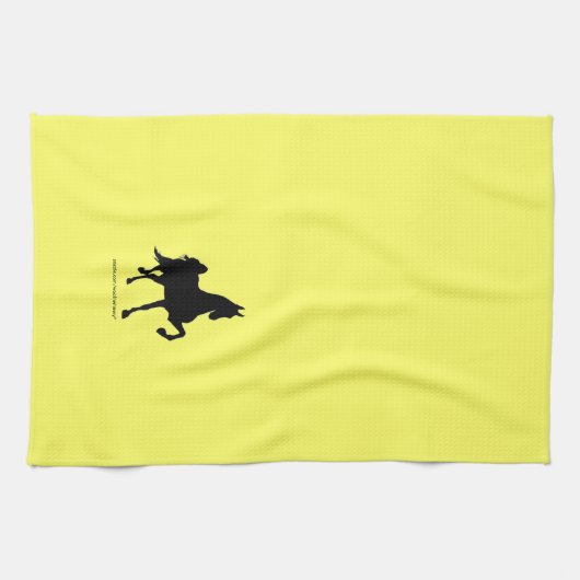 Saddlebred Silhouette Theedoek (Horizontaal)