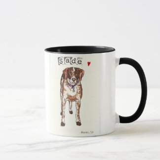 Sade sur une tasse