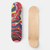 Sadie 1 Crazy Kleurrijke Abstract Skateboarddek Skateboard (Voorkant)
