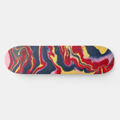 Sadie 1 Crazy Kleurrijke Abstract Skateboarddek Skateboard (Horizontaal)