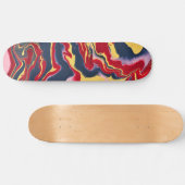 Sadie 1 Crazy Kleurrijke Abstract Skateboarddek Skateboard (Horizontaal)