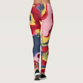 Sadie 1 Leggings Abstraits Colorés Fous (Dos)