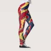 Sadie 1 Leggings Abstraits Colorés Fous (Droite)
