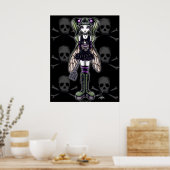"Sadie" Gothic Punk Bug Pixie Poster (Keuken)