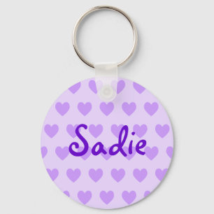 Sadie in het Paars Sleutelhanger