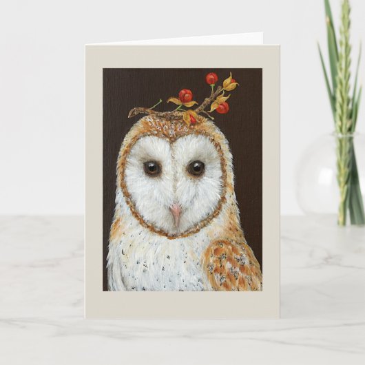 Sadie la carte de chouette de la grange (Devant)