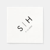 SADIE Monogram Party Servetten (Voorkant)