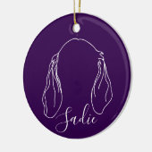 Sadie Ornament (Paw Prints) (Links)