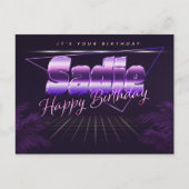 Sadie Prénom Anniversaire de la carte postale (Devant)