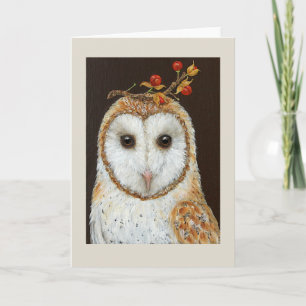 Sadie the barn owl card kaart