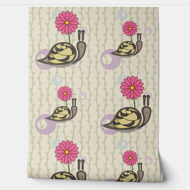 Sadie the Snail Behang (Afrollen)