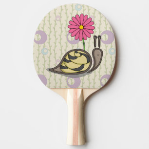 Sadie the Snail Ping Pong Paddle Tafeltennisbatje