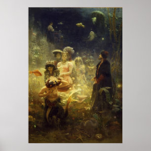 Sadko in het onderwaterKoninkrijk Ilya Repin Merma Poster