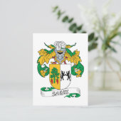 Saenz Family Crest Briefkaart (Staand voorkant)