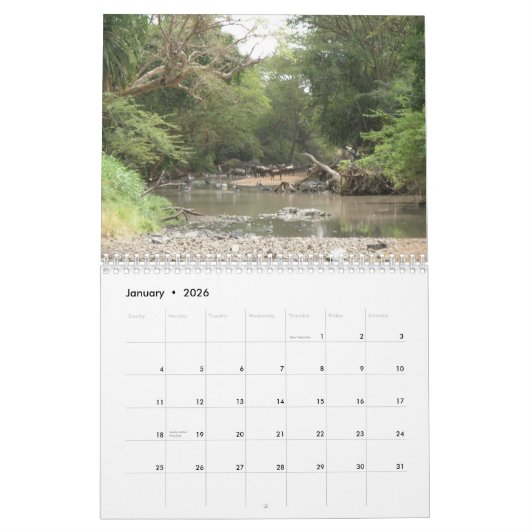 Safari 1 kalender (Jan 2026)