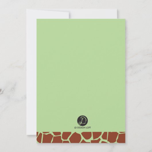 Safari 1e verjaardag | Laten we wild worden Kaart (Achterkant)