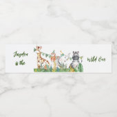 Safari 1er Anniversaire Boisson Ensemble Étiquette (Étiquettes simples)