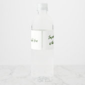 Safari 1st Birthday Beverage Label Set Waterfles Etiket (Achterkant)