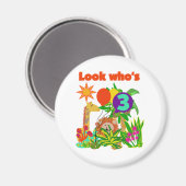 Safari 3e verjaardag Tshirts en geschenken Magneet (Voorkant / Achterkant)