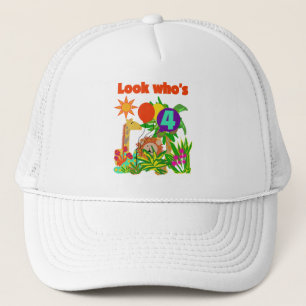 Safari 4e verjaardag Tshirts en geschenken Trucker Pet