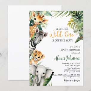 Safari A Little Wild One is onderweg op uitnodigin Kaart