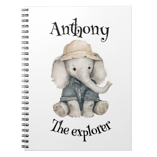 Safari Adventure Babies | Cute Watercolour Animals Notitieboek (Voorkant)