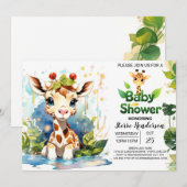 Safari Adventure Baby shower Kaart (Voorkant / Achterkant)