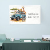 Safari Adventure Boy Baby shower Spandoek (Beurs)