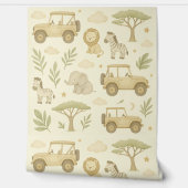 Safari Adventure Nursery Behang Neutraal Oerwoud (Afrollen)